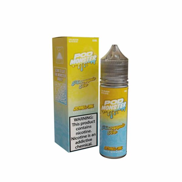 Pod Monster Pineapple Ice Salt 60ml E-Juice 20mg