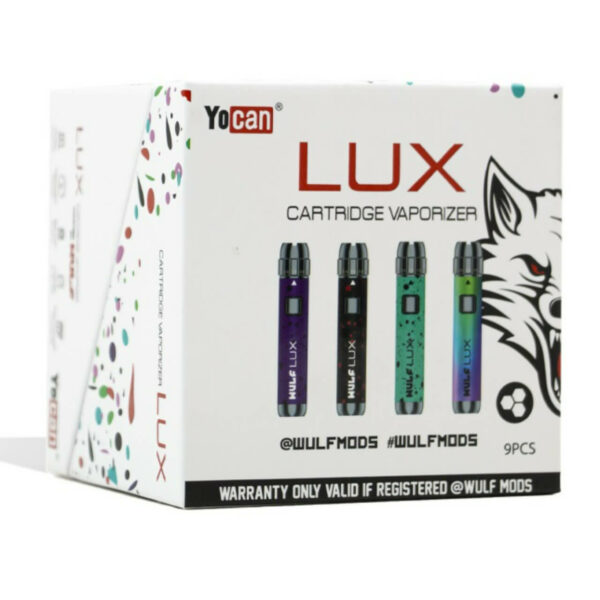 Wulf Mods Lux Battery Assorted Colors - 9PK wulf lux 9pk box face angle