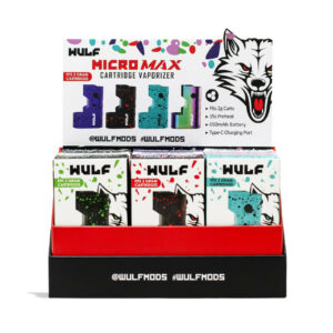 Wulf Mods Micro Max 2G Cartridge Battery Assorted Colors - 9PK