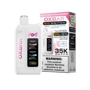 OXBAR x Pod Juice NIC Switch 35K Puff Disposable JOLLY PINK STRAWBERRY