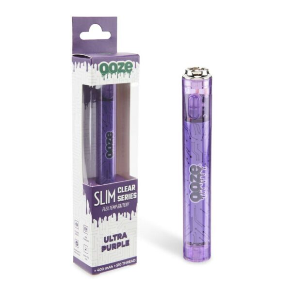 Ooze Slim Clear Series Battery Ultra Purple